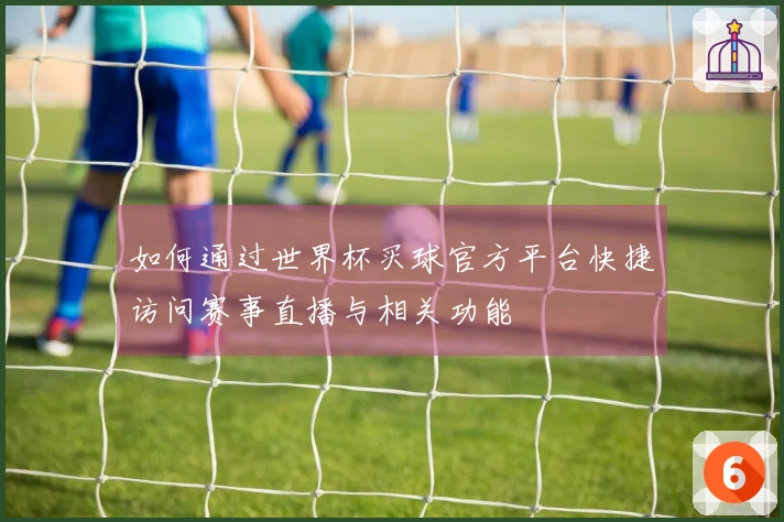 如何通过世界杯买球官方平台快捷访问赛事直播与相关功能
